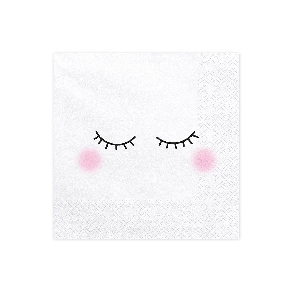 chartines-chartopetsetes-face-lefkes-33x33cm-20-tem-partydeco_0001_SP33-70_01_H ΧΑΡΤΙΝΕΣ ΧΑΡΤΟΠΕΤΣΕΤΕΣ FACE ΛΕΥΚΕΣ 33x33cm (20 ΤΕΜ) PARTYDECO - Image 1