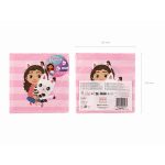 ΧΑΡΤΙΝΕΣ ΧΑΡΤΟΠΕΤΣΕΤΕΣ GABBY'S DOLLHOUSE WITH CAT 33x33cm (20 ΤΕΜ) PARTYDECO