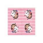 ΧΑΡΤΙΝΕΣ ΧΑΡΤΟΠΕΤΣΕΤΕΣ GABBY'S DOLLHOUSE WITH CAT 33x33cm (20 ΤΕΜ) PARTYDECO