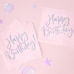 ΧΑΡΤΙΝΕΣ ΧΑΡΤΟΠΕΤΣΕΤΕΣ HAPPY BIRTHDAY ΠΟΥΔΡΕ ΡΟΖ 33x33cm (20 ΤΕΜ) PARTYDECO - Image 5