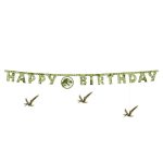 ΧΑΡΤΙΝΟ ΠΑΝΟ ΓΕΝΕΘΛΙΩΝ HAPPY BIRTHDAY JURASSIC WORLD 45x165cm (GRL131) PARTYDECO
