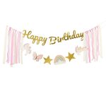 ΧΑΡΤΙΝΟ ΠΑΝΟ ΓΕΝΕΘΛΙΩΝ HAPPY BIRTHDAY UNICORNS 230x17.5cm (GRL120) PARTYDECO