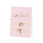 ΚΑΡΤΑ ΕΥΧΕΤΗΡΙΑ ΜΕ ΒΡΑΧΙΟΛΙΑ BEST FRIENDS 10.5x14.8cm (KAB1) PARTYDECO