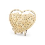 ΞΥΛΙΝΟ ΒΙΒΛΙΟ ΕΥΧΩΝ ΚΑΡΔΙΑ ΜΕ 70 ΚΑΡΔΙΕΣ 44x37.5cm (KG2) PARTYDECO
