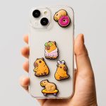 ΑΥΤΟΚΟΛΛΗΤΑ 3D STICKERS ΣΕΤ 5 ΤΕΜΑΧΙΩΝ ΣΧΕΔΙΑ ΑΝΑΓΛΥΦΑ CAPYBARA TFO - Image 2