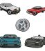 ΑΥΤΟΚΟΛΛΗΤΑ 3D STICKERS ΣΕΤ 5 ΤΕΜΑΧΙΩΝ ΣΧΕΔΙΑ ΑΝΑΓΛΥΦΑ FAST CARS TFO