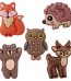 ΑΥΤΟΚΟΛΛΗΤΑ 3D STICKERS ΣΕΤ 5 ΤΕΜΑΧΙΩΝ ΣΧΕΔΙΑ ΑΝΑΓΛΥΦΑ FOREST TFO
