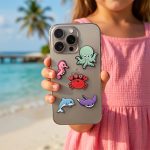 ΑΥΤΟΚΟΛΛΗΤΑ 3D STICKERS ΣΕΤ 5 ΤΕΜΑΧΙΩΝ ΣΧΕΔΙΑ ΑΝΑΓΛΥΦΑ OCEAN TFO - Image 2