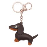 ΜΠΡΕΛΟΚ ΔΙΑΚΟΣΜΗΤΙΚΟ UNIVERSAL CHAIN BROWN ECO-LEATHER ΣΚΥΛΟΣ DACHSHUND TFO