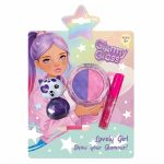 ΠΑΙΔΙΚΟ ΣΕΤ ΜΑΚΙΓΙΑΖ 5 ΤΕΜΑΧΙΩΝ GLAMMY GLOSS ΜΕ ΒΕΡΝΙΚΙ ΖΩΑΚΙ ΚΑΙ ΣΚΙΕΣ DIAKAKIS