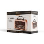 ΡΑΔΙΟΦΩΝΟ ΡΕΤΡΟ CARLO JB-105 BLUETOOTH USB TF CARD 1200MAH FOREVER