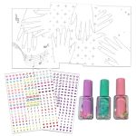 ΣΕΤ ΜΑΝΙΚΙΟΥΡ ΚΑΙ ΖΩΓΡΑΦΙΚΗΣ ΝΥΧΙΩΝ GLAMMY GLOSS NAIL CRAFT SET 23x24cm ΜΕ ΑΥΤΟΚΟΛΛΗΤΑ ΚΑΙ ΔΙΑΚΟΣΜΗΤΙΚΑ DIAKAKIS