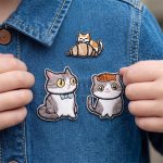 ΣΕΤ ΥΦΑΣΜΑΤΙΝΑ ΚΕΝΤΗΤΑ ΜΟΤΙΒΑ PATCHES CAT 3 ΤΕΜΑΧΙΑ TFO - Image 5