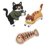 ΣΕΤ ΥΦΑΣΜΑΤΙΝΑ ΚΕΝΤΗΤΑ ΜΟΤΙΒΑ PATCHES CAT 2 3 ΤΕΜΑΧΙΑ TFO