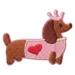 ΣΕΤ ΥΦΑΣΜΑΤΙΝΑ ΚΕΝΤΗΤΑ ΜΟΤΙΒΑ PATCHES DACHSHUND 3 ΤΕΜΑΧΙΑ TFO - Image 4