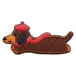 ΣΕΤ ΥΦΑΣΜΑΤΙΝΑ ΚΕΝΤΗΤΑ ΜΟΤΙΒΑ PATCHES DACHSHUND 3 ΤΕΜΑΧΙΑ TFO - Image 3