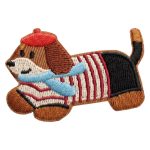 ΣΕΤ ΥΦΑΣΜΑΤΙΝΑ ΚΕΝΤΗΤΑ ΜΟΤΙΒΑ PATCHES DACHSHUND 3 ΤΕΜΑΧΙΑ TFO - Image 2