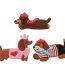 ΣΕΤ ΥΦΑΣΜΑΤΙΝΑ ΚΕΝΤΗΤΑ ΜΟΤΙΒΑ PATCHES DACHSHUND 3 ΤΕΜΑΧΙΑ TFO