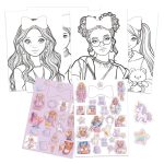 ΣΕΤ ΖΩΓΡΑΦΙΚΗΣ ΜΠΛΟΚ GLAMMY GLOSS BEAUTY CRAFT & COLORING BOOK 16 ΦΥΛΛΑ ΜΕ ΑΥΤΟΚΟΛΛΗΤΑ 21x29.5cm DIAKAKIS
