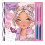 ΣΕΤ ΖΩΓΡΑΦΙΚΗΣ ΜΟΔΑΣ GLAMMY GLOSS FASHION CRAFT SET 23x24cm ΜΕ ΜΑΡΚΑΔΟΡΟΥΣ ΑΥΤΟΚΟΛΛΗΤΑ ΚΑΙ ΣΤΕΝΣΙΛ DIAKAKIS