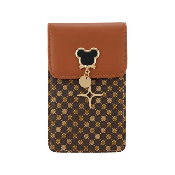 ΤΣΑΝΤΑΚΙ ΘΗΚΗ ΚΙΝΗΤΟΥ PHONE BAG MOUSE BROWN ΚΑΦΕ 19X12X2CM TFO