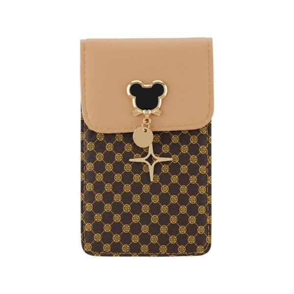ΤΣΑΝΤΑΚΙ ΘΗΚΗ ΚΙΝΗΤΟΥ PHONE BAG MOUSE CARAMEL 19X12X2CM TFO