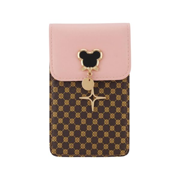 ΤΣΑΝΤΑΚΙ ΘΗΚΗ ΚΙΝΗΤΟΥ PHONE BAG MOUSE PINK ΡΟΖ 19X12X2CM TFO