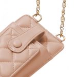 ΤΣΑΝΤΑΚΙ ΘΗΚΗ ΚΙΝΗΤΟΥ QUILTED PHONE BAG PINK ΡΟΖ 19X10.5X2CM TFO