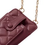ΤΣΑΝΤΑΚΙ ΘΗΚΗ ΚΙΝΗΤΟΥ QUILTED PHONE BAG RED ΜΠΟΡΝΤΩ 19X10.5X2CM TFO