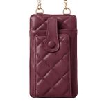 ΤΣΑΝΤΑΚΙ ΘΗΚΗ ΚΙΝΗΤΟΥ QUILTED PHONE BAG RED ΜΠΟΡΝΤΩ 19X10.5X2CM TFO