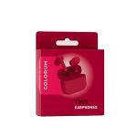 WIRELESS EARPHONES - BLUETOOTH TWS ΜΕ EMBEDDED MIC & CHARGING CASE - MAGENTA CTWS-02 COLORUM