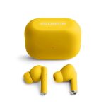 WIRELESS EARPHONES - BLUETOOTH TWS ΜΕ EMBEDDED MIC & CHARGING CASE - YELLOW CTWS-05 COLORUM