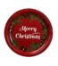 ΧΑΡΤΙΝΑ ΠΙΑΤΑ ΧΡΙΣΤΟΥΓΕΝΝΩΝ MERRY CHRISTMAS ΣΕΤ 8 ΤΕΜΑΧΙΑ Ø23CM 93-1367 XMASFEST