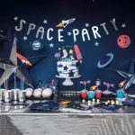 ΧΑΡΤΙΝΑ ΠΙΑΤΑ ΠΑΡΤΥ ΔΙΑΣΤΗΜΑ ΠΥΡΑΥΛΟΣ SPACE ROCKET 22.5X21.5 ΕΚ 6 ΤΜΧ TPP40 PARTYDECO - Image 5