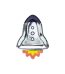 ΧΑΡΤΙΝΑ ΠΙΑΤΑ ΠΑΡΤΥ ΔΙΑΣΤΗΜΑ ΠΥΡΑΥΛΟΣ SPACE ROCKET 22.5X21.5 ΕΚ 6 ΤΜΧ TPP40 PARTYDECO