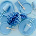 ΧΑΡΤΙΝΑ ΠΟΤΗΡΙΑ ΠΑΡΤΥ ΑΠΑΛΟ ΜΠΛΕ LIGHT BLUE 250 ML 6 ΤΜΧ KPK30-012 PARTYDECO - Image 3