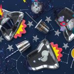 ΧΑΡΤΙΝΑ ΠΟΤΗΡΙΑ ΠΑΡΤΥ ΔΙΑΣΤΗΜΑ SPACE PARTY 200 ML 6 ΤΜΧ KPK13 PARTYDECO - Image 5