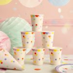 ΧΑΡΤΙΝΑ ΠΟΤΗΡΙΑ ΠΑΡΤΥ ΚΟΝΦΕΤΙ CONFETTI 220 ML 6 ΤΜΧ KPK15 PARTYDECO