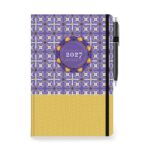 ΗΜΕΡΟΛΟΓΙΟ ΗΜΕΡΗΣΙΟ MOTIF 14X21 ΜΕ ΛΑΣΤΙΧΟ ΚΑΙ ΣΤΥΛΟ 2027 ΤΡΙΠΕΡΙΝΑΣ INNOSTAT - Image 4
