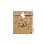 ΣΑΚΟΥΛΑ ΤΣΑΝΤΑ ΔΩΡΟΥ ΧΡΙΣΤΟΥΓΕΝΝΙΑΤΙΚΗ KRAFT MERRY CHRISTMAS 25X11X27 ΕΚ 3 ΤΜΧ KFT21 PARTYDECO