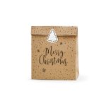 ΣΑΚΟΥΛΑ ΤΣΑΝΤΑ ΔΩΡΟΥ ΧΡΙΣΤΟΥΓΕΝΝΙΑΤΙΚΗ KRAFT MERRY CHRISTMAS 25X11X27 ΕΚ 3 ΤΜΧ KFT21 PARTYDECO
