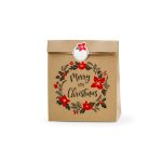 ΣΑΚΟΥΛΑ ΤΣΑΝΤΑ ΔΩΡΟΥ ΧΡΙΣΤΟΥΓΕΝΝΙΑΤΙΚΗ KRAFT MERRY LITTLE CHRISTMAS 25X11X27 ΕΚ 3 ΤΜΧ KFT20 PARTYDECO